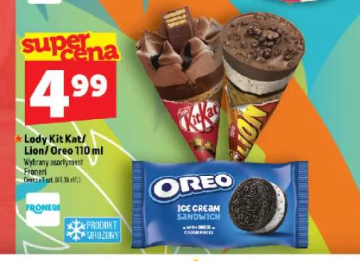 Lody rożek KitKat +2 warianty