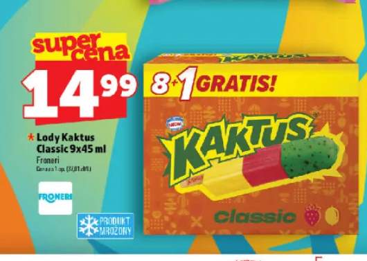 Lody Kaktus Classic 9-pak