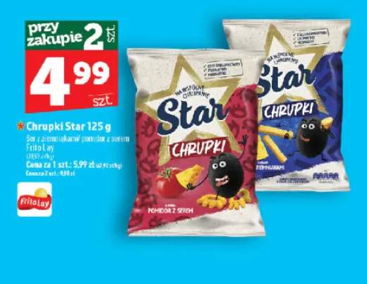 Chrupki Star o smaku pomidor z serem +1 wariant