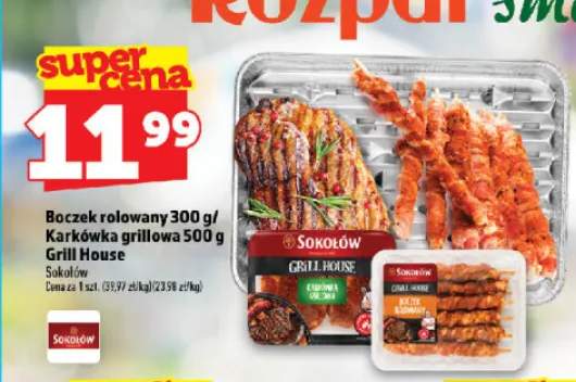 Boczek rolowany Sokołów Grill House +1 wariant