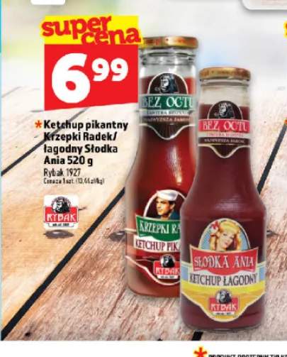Ketchup pikantny Krzepki Radek Rybak 1927 +1 wariant
