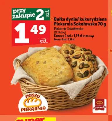 Bułka dynia Piekarnia Sokołowska