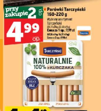 Parówki Tarczyński Naturalnie 100% z kurczaka