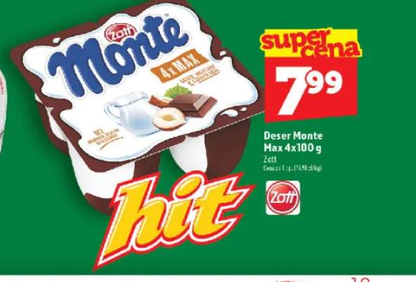 Deser Monte Max 4-pak 100 g Zott