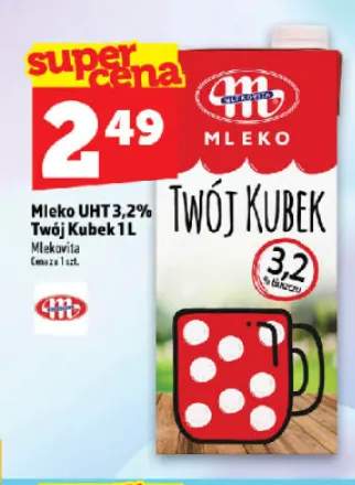 Mleko UHT 3,2% Twój Kubek Mlekovita