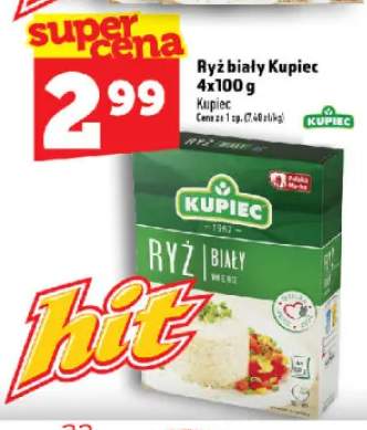 Ryż biały Kupiec 4-pak