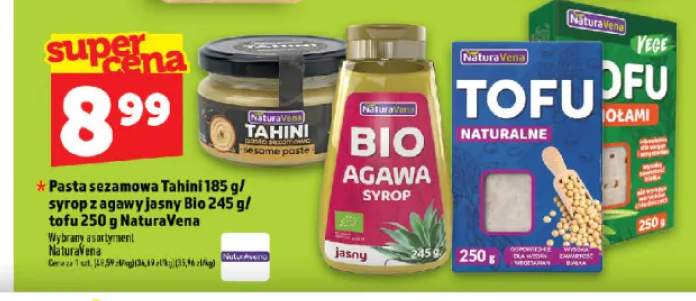 Pasta sezamowa Tahini NaturaVena +3 warianty