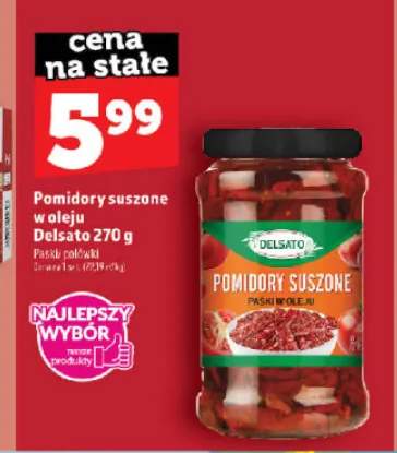 Pomidory suszone w oleju Delsato połówki