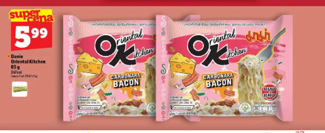 Danie instant Carbonara Bacon Oriental Kitchen Unifood