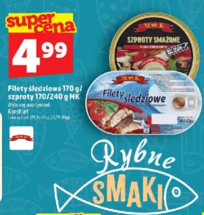 Filety śledziowe w sosie pomidorowym MK +1 wariant