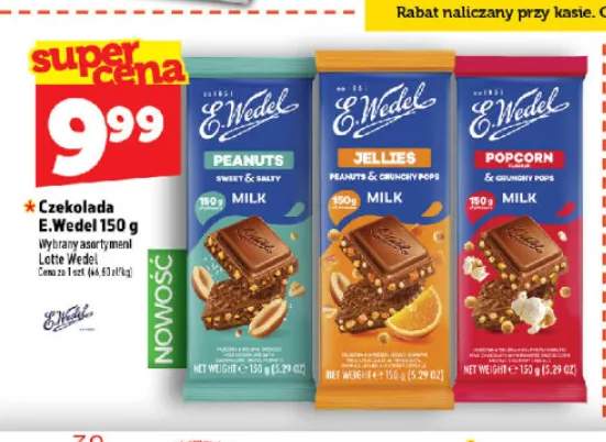 Czekolada mleczna Peanuts Sweet & Salty E.Wedel +2 warianty