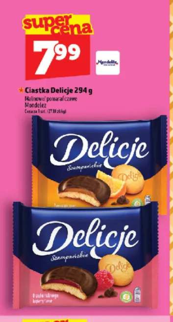 Ciastka Delicje Szampańskie malinowe
