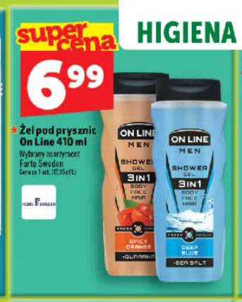 Żel pod prysznic męski On Line Men Deep Blue +1 wariant