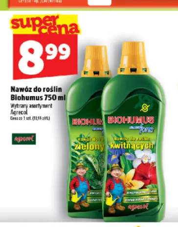 Nawóz do roślin Biohumus Agrecol Zielony +1 wariant