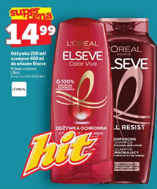 Odżywka do włosów L'Oréal Elseve Color Vive +2 warianty
