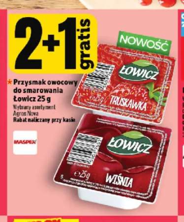 Przysmak owocowy do smarowania Łowicz truskawkowy +1 wariant