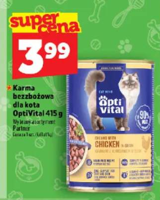 Karma bezzbożowa dla kota Opti Vital kurczak w sosie