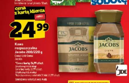 Kawa rozpuszczalna Jacobs Cronat Gold +1 wariant