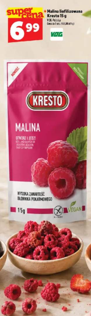 Malina liofilizowana Kresto