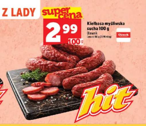 Kiełbasa myśliwska sucha Olewnik
