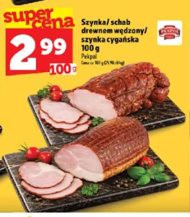 Szynka drewnem wędzona Pekpol +1 wariant