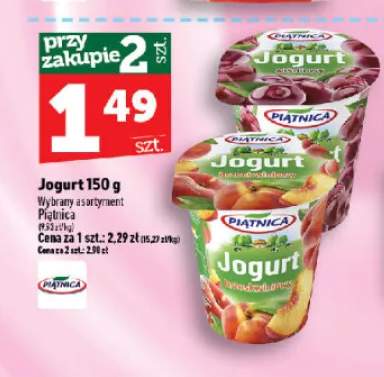 Jogurt wiśniowy Piątnica +1 wariant