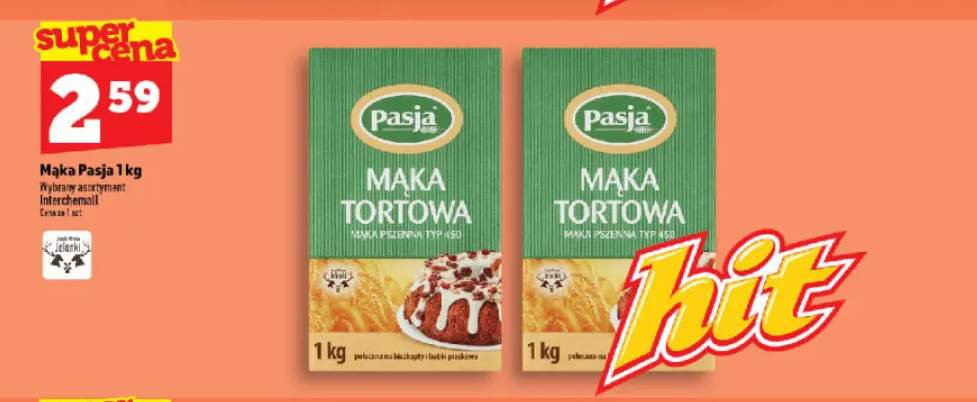 Mąka tortowa pszenna typ 450 Pasja