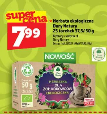 Herbata ekologiczna Dary Natury Żołądkowa
