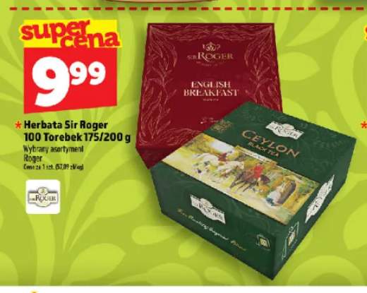 Herbata czarna Sir Roger English Breakfast +1 wariant