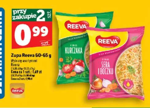 Zupa błyskawiczna o smaku sera i boczku Reeva