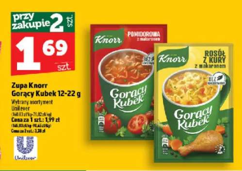 Zupa Gorący Kubek pomidorowa z makaronem Knorr