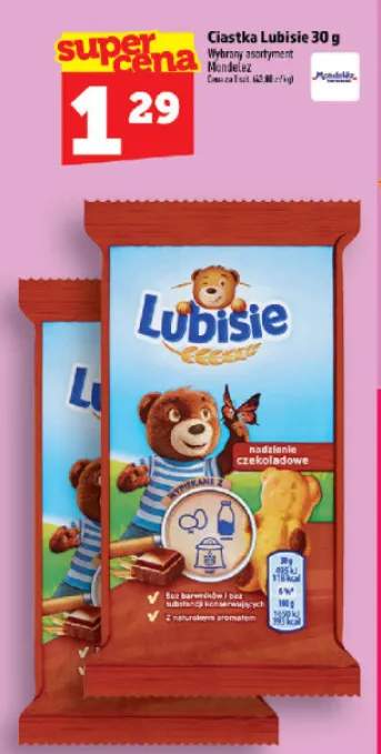 Ciastka Lubisie nadzienie czekoladowe