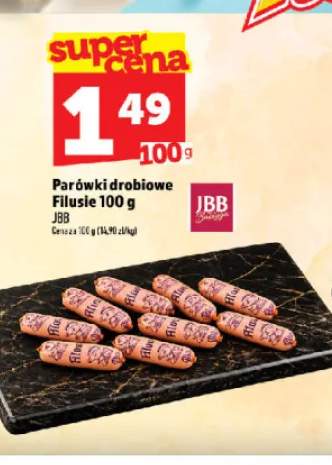Parówki drobiowe JBB Filusie