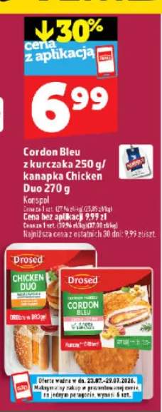 Cordon Bleu z kurczaka Drosed +1 wariant