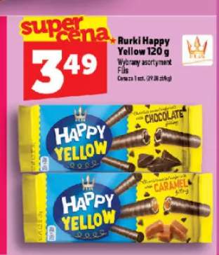 Rurki z kremem czekoladowym Happy Yellow Flis +1 wariant