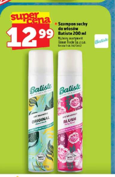 Szampon suchy do włosów Batiste Original Classic Fresh +1 wariant