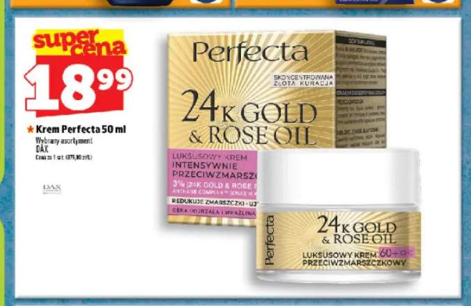 Krem do twarzy Perfecta 24k Gold & Rose Oil 60+