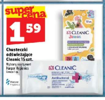 Chusteczki odświeżające Cleanic Antibacterial +1 wariant