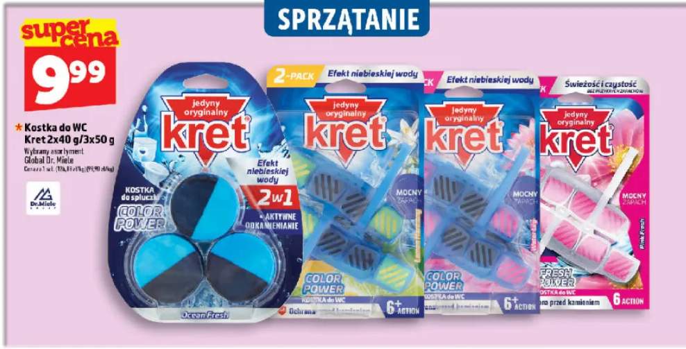 Kostka do WC Kret Color Power Lemon 3-pak +2 warianty