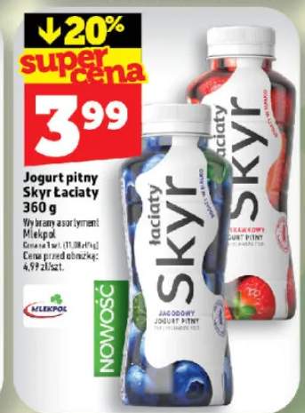 Jogurt pitny Skyr Łaciate jagodowy +1 wariant