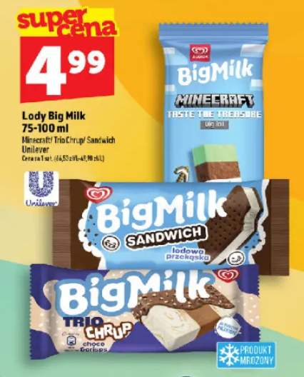 Lody Big Milk Minecraft +2 warianty