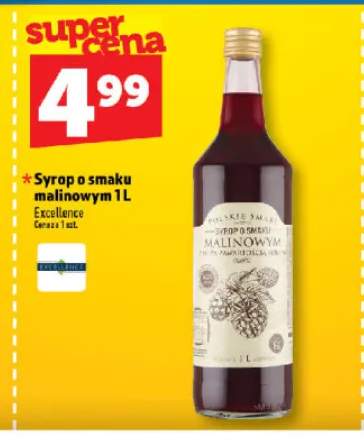 Syrop o smaku malinowym Excellence