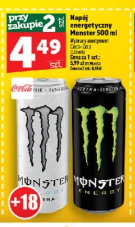 Napój energetyczny Monster Ultra +1 wariant