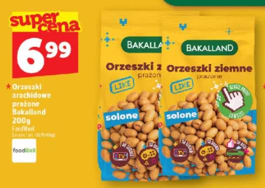Orzeszki arachidowe prażone Bakalland solone