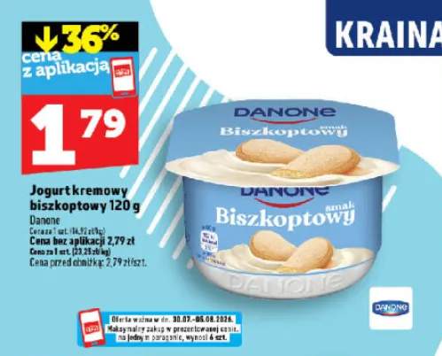 Jogurt kremowy biszkoptowy Danone