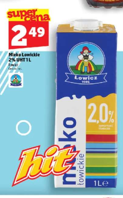 Mleko Łowickie 2% UHT