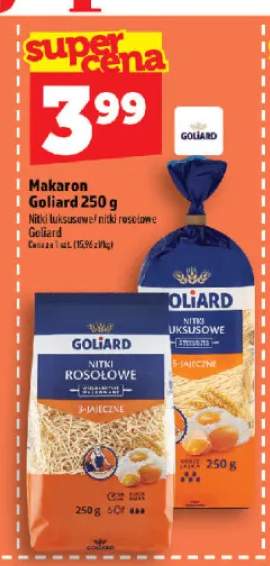 Makaron Goliard Nitki rosołowe