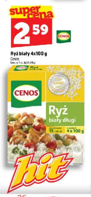 Ryż biały Cenos 4-pak 100 g