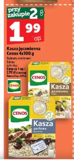 Kasza jęczmienna wiejska Cenos 4-pak 100 g