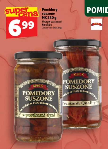 Pomidory suszone z pestkami dyni MK
